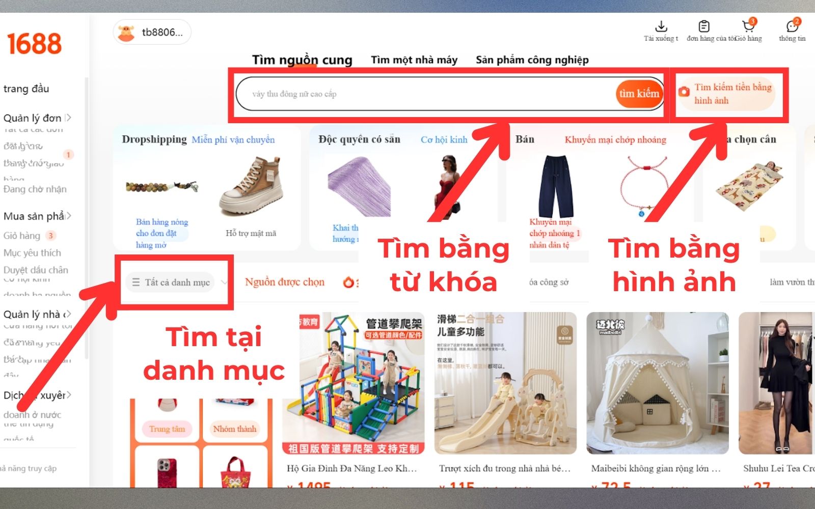 Tìm Sản Phẩm Trên 1688 Bằng Tiếng Việt Như Thế Nào?